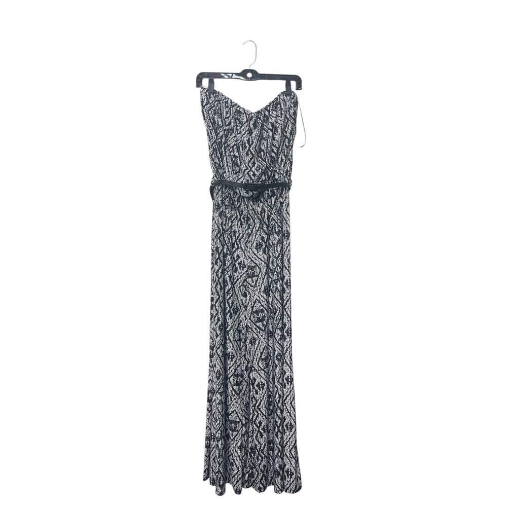 Beach Break Chic Black and White Maxi Dress